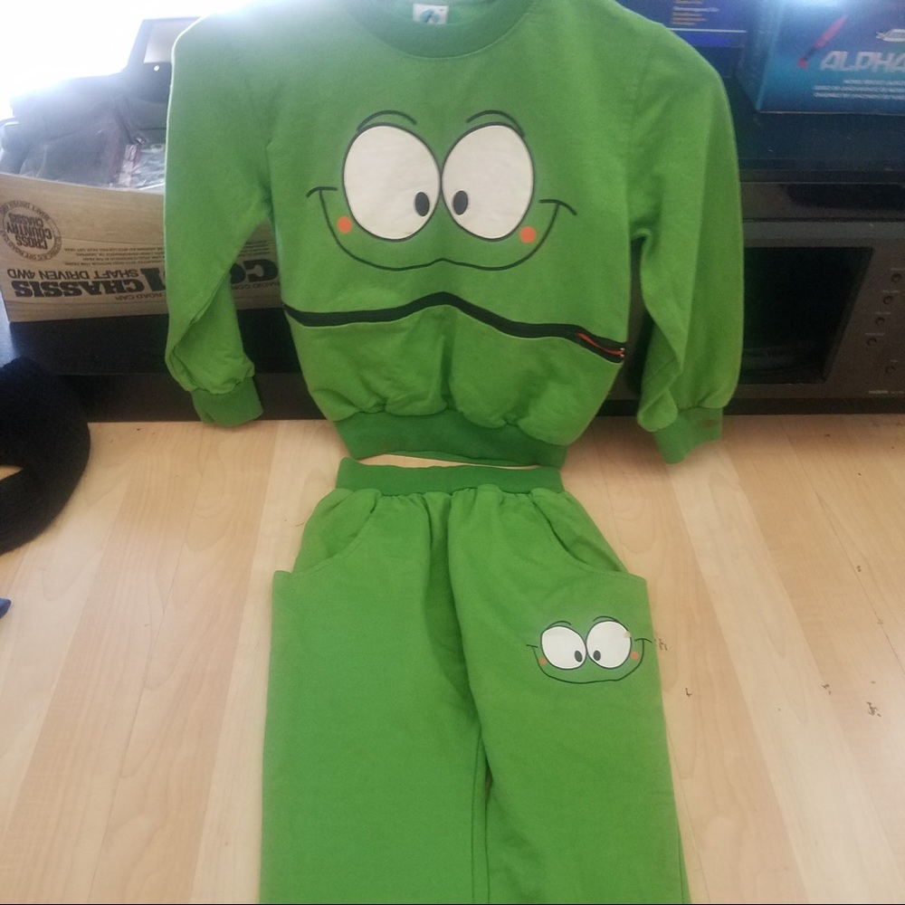 Boys green Cookie Monster outfit